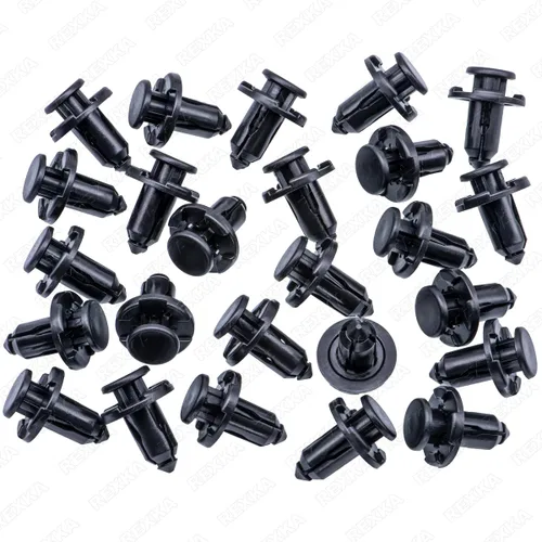 Miniatura 2 de Rexka 25 piezas de 0.394 in de agujero para parachoques de motor para guardabarros y rejillas compatibles con Subaru 909140007 Baja Forester Impreza