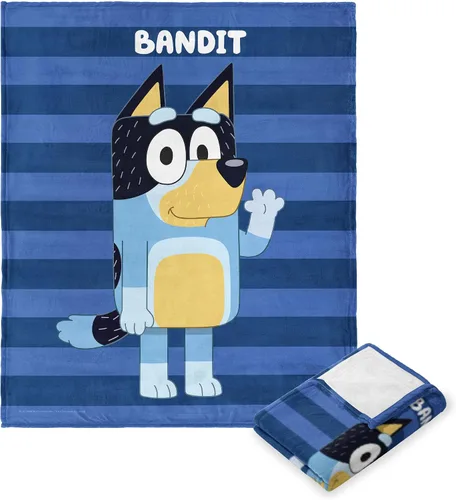 Miniatura 12 de Northwest Manta Bluey con tacto de seda, 46 x 60 pulgadas, Road Trip