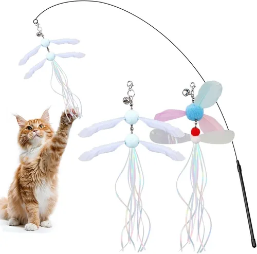 Miniatura 12 de PAZ'S GIFT Juguetes para gatos de felpa con hierba gatera, juguetes para patadas para gatos, limpia los dientes, elimina el mal aliento, adorables
