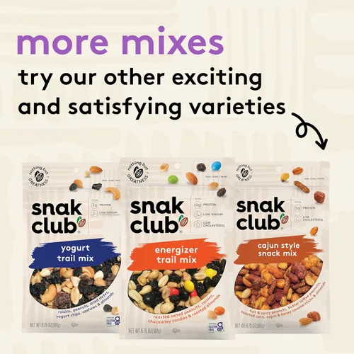 Miniatura 6 de Snak Club Tropical Trail Mix con cacahuetes, papaya seca, pasas, chips de plátano, piña seca, chips de coco y almendras, aperitivo sin gluten