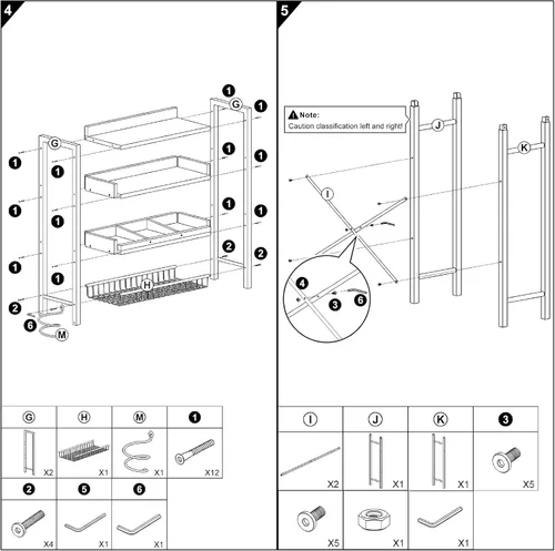 Miniatura 8 de Gabinete de almacenamiento sobre el inodoro, organizador de baño de 4 niveles y almacenamiento con estante ajustable, almohadilla impermeable