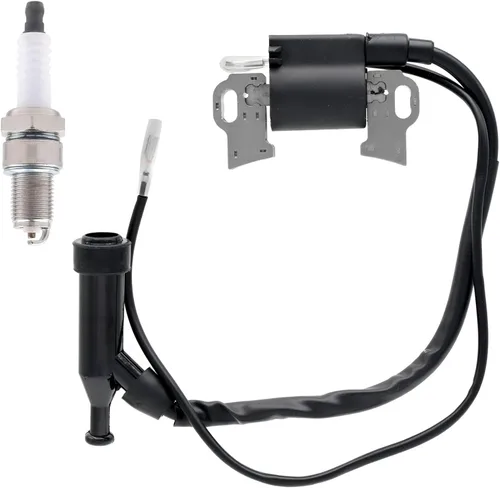 FitBest Bobina de encendido y bujía para Honda GX240 GX270 GX340 GX390 8HP 9HP 11HP 13HP, Predator 212, cortacésped, generador, tractor, reemplazo