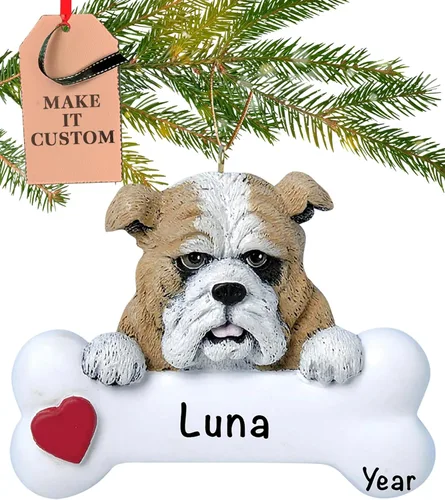 Miniatura 20 de Adorno personalizado de hueso de perro Doberman Pinscher 2025 Personalización gratuita las 24 horas Adornos de Navidad de la primera Navidad