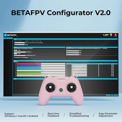 Miniatura 4 de BETAFPV LiteRadio 2 SIM Drone Simulador de Vuelo Controlador para FPV Entrenamiento de Pilotos Principiantes, Compatible con la mayoría