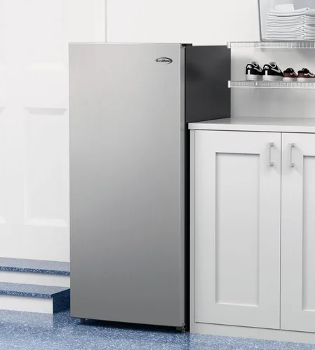 Miniatura 4 de KoolMore - Congelador/refrigerador convertible vertical de 7 pies cúbicos listo para garaje con descongelación manual en acero inoxidable