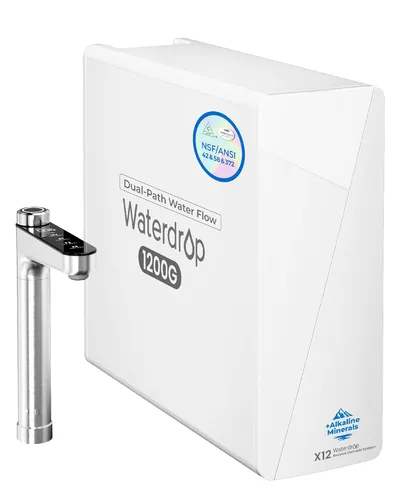 Miniatura 9 de Waterdrop X8-PRO - Filtro de agua de ósmosis inversa de doble flujo, Certificado NSF/ANSI 42 & 58 & 372, Sistema de ósmosis inversa sin tanque