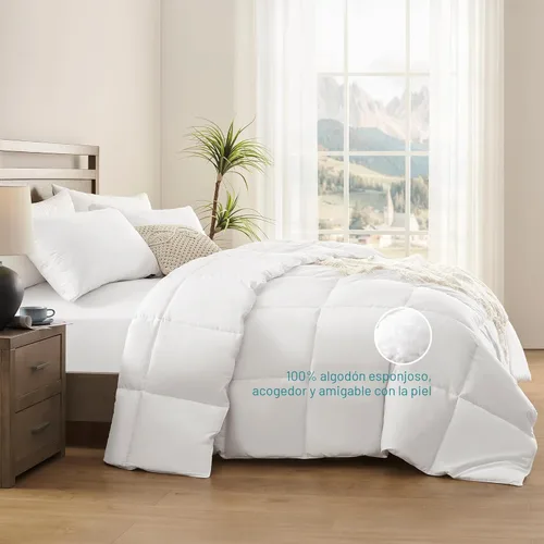 Miniatura 3 de ACCURATEX Relleno de Edredón Tamaño Queen, 100% Algodón 400GSM Grueso y Esponjoso Alternativo al Plumón, Relleno de Edredón de Cama de Hotel