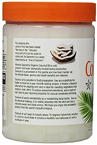 Miniatura 4 de 100% virgen extra orgánico, aceite de coco, 84 onzas líquidas, ayuda a la belleza y aceite de cocina