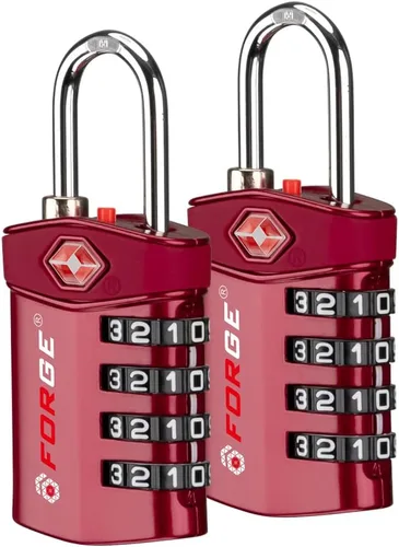 Forge Cerradura de viaje, cerraduras de equipaje aprobadas por la TSA para viajes aéreos, casilleros de gimnasio, casilleros escolares, fundas de