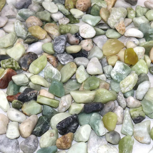 Miniatura 35 de Piedras para plantas. Piedras pulidas decorativas de jade verde. 3/8 pulgadas - 10 libras para plantas, jardín, paisajismo, manualidades, JADE VERDE