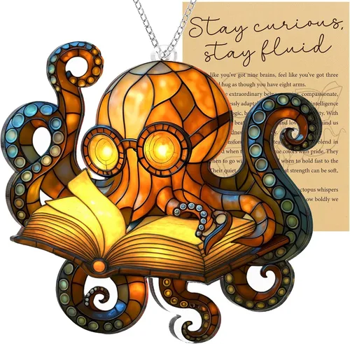 Miniatura 10 de Adorno acrílico de tortuga marina con tarjeta de historia, regalos de tortuga marina para mujeres, regalos de playa para mujeres, adornos de Navidad