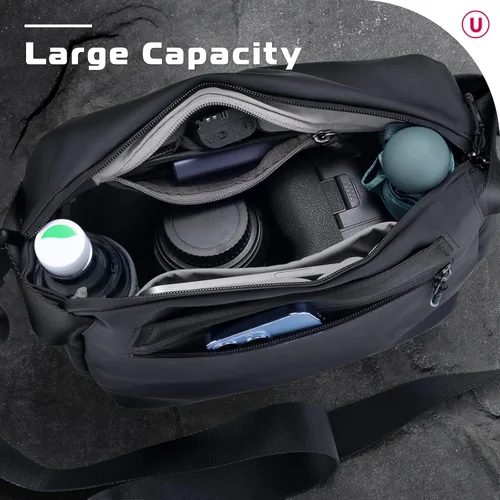 Miniatura 7 de ULANZI Bolsa de Hombro Versátil para Cámara, Bolsa de Mensajero para Fotografía y Viaje, Bolsa de Accesorios Portátil, Elegante Bolsa de Cruz