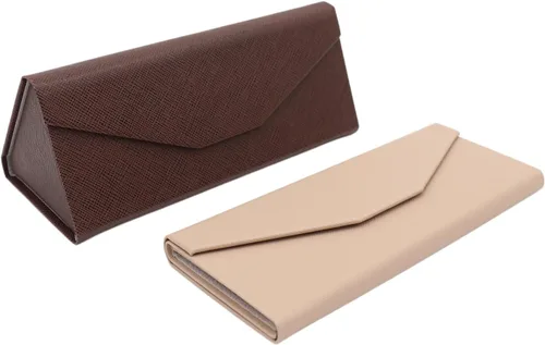 Miniatura 146 de Real Sic Funda para lentes de sol para hombres y mujeres, soporte magnético plegable para lentes de sol, inspirado en el color sólido