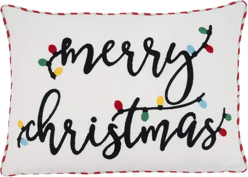 Miniatura 6 de SARO LIFESTYLE Kringle Collection - Almohada con cinturón de Papá Noel con relleno de poliéster, 18 pulgadas, color rojo