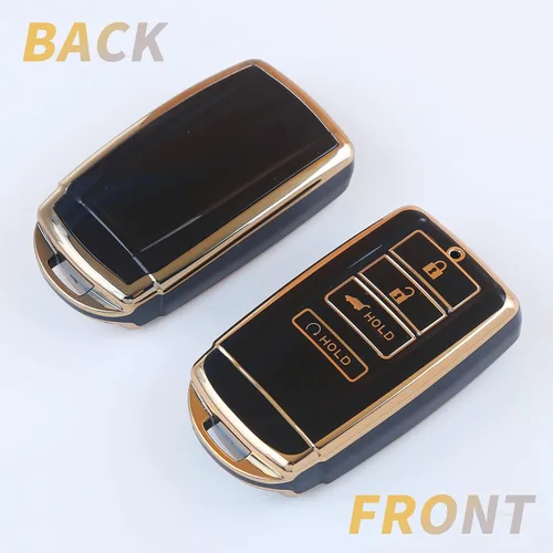 Miniatura 5 de Funda para llavero Acura, TPU suave de 360 grados, protección para Acura CDX NSX RDX RLX TLX TLX TLX-L Smart Remote Premium Car Key Fob, Negro