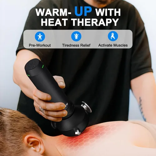 Miniatura 2 de Pistola de masaje Pro Max de terapia de vibración, masajeador muscular de tejido profundo de mano de 6500 RPM, masaje de liberación de fascia