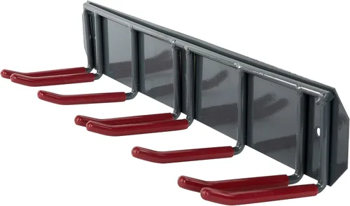 Miniatura 3 de Wealers Estante horizontal montado en la pared para almacenamiento de esquís y bastones, organizador de pared de garaje resistente a la intemperie