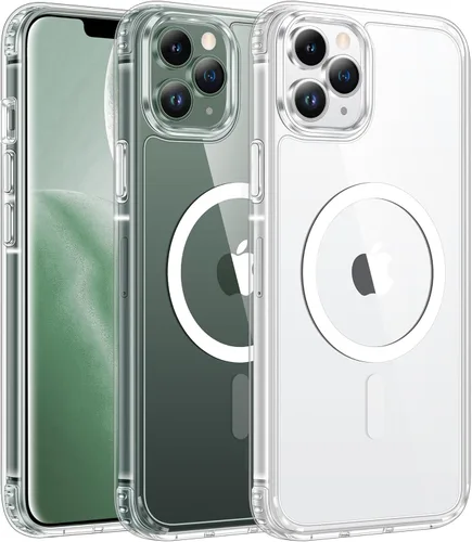 Miniatura 483 de FNTCASE Funda para iPhone 13 Pro-Max: Fundas magnéticas transparentes compatibles con Magsafe Slim anti amarillamiento protección contra caídas