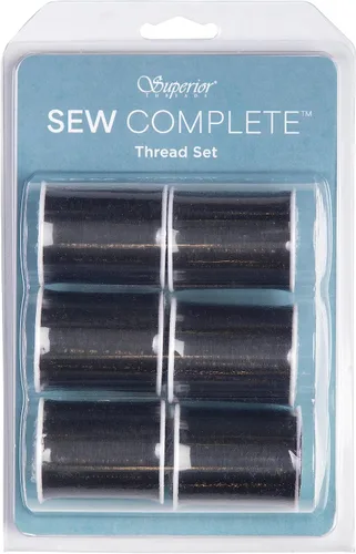 Miniatura 2 de Superior Threads Hilo de Coser y Acolchado de Poliéster Completo 300 Yardas Carrete 6-Pack (Negro)