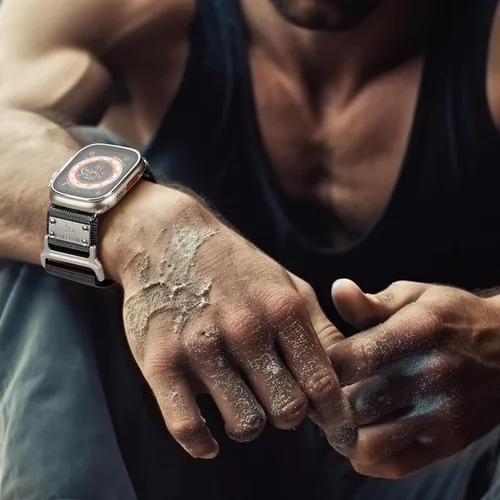 Miniatura 5 de Suitisbest Correa deportiva compatible con Apple Watch Ultra 2 Band/Apple Watch Ultra Band 1.929 in 1.772 in 1.732 in 1.654 in para hombre, correa