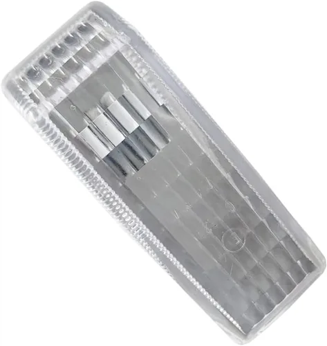 Miniatura 6 de Riloer Cubiertas de luz de señal de giro ABS, carcasa de lámpara de repetidor de luz de señal de marcador lateral sin bombilla, compatible con Ámbar