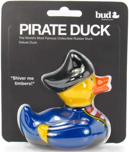 Miniatura 2 de Juguete de baño de pato de goma pirata de Bud Duck Elegante embalaje de regalo - "Shiver me timbers!" Seguro para niños Coleccionable