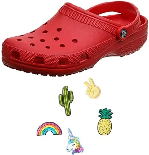 Miniatura 2 de Crocs Zuecos clásicos para hombre y mujer con dijes Jibbitz 5 paquetes