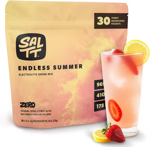 Miniatura 18 de SALTT Electrolytes Polvo Mezcla de Bebida Saborizada - Cherry Chill - 30 Paquetes de Hidratación - Magnesio, Potasio, Sodio, Oligoelementos - Sin