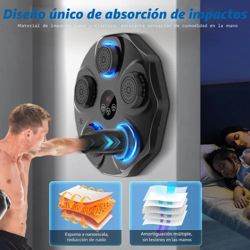 Miniatura 6 de TGLLM Music Boxing Machine, Interactive Punching Trainer with Boxing Gloves, Large Size Wall Mounted Electronic Boxing Target for Adult Kids, 9