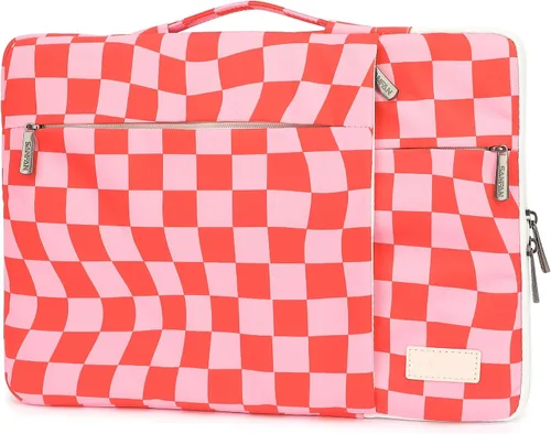 Miniatura 13 de Funda protectora de 360° para laptop con 2 bolsillos, asa y correa de equipaje para iPad de 12.9 pulgadas, MacBook Pro Air de 13 pulgadas y laptop
