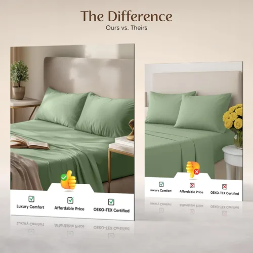 Miniatura 192 de Utopia Bedding Juego de sábanas Queen – Sábanas de 4 piezas para cama tamaño Queen, microfibra suave y transpirable, incluye 1 sábana bajera, 1 Gris