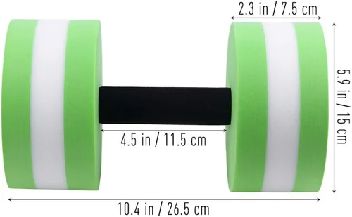 Miniatura 4 de BESPORTBLE Mancuerna acuática de peso de agua para piscina, fitness, aeróbicos acuáticos, terapia, entrenamiento, equipo de ejercicio de piscina