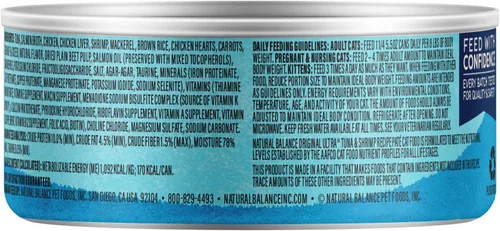 Miniatura 3 de Natural Balance Original Ultra - Alimento enlatado húmedo para gatos, receta de atún y camarones, 5.5 onzas (paquete de 24)