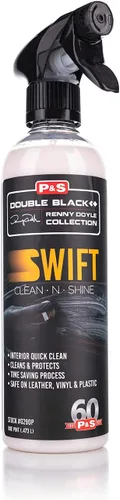 P & S Professional Detail Products Swift Clean & Shine - Limpiador de interiores y protector para cuero, vinilo y plástico, limpia, acondiciona y