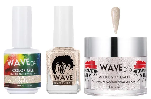 Miniatura 205 de WAVEGEL - Juego de gel de remojo, laca de uñas y polvo acrílico a juego - Colección Simplicity - #P109 Blizzard