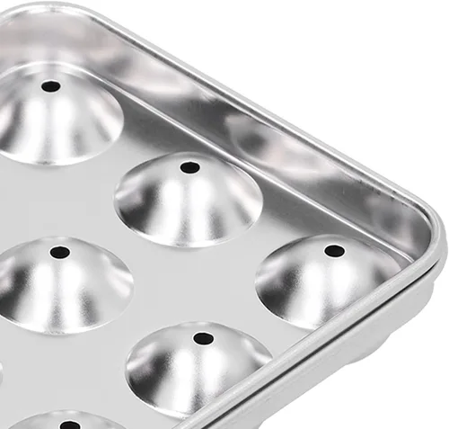 Miniatura 3 de Bandeja de acero inoxidable 304, herramienta de fabricación de hielo duradera con tapa para el hogar, cocina de verano, fiesta, campamento
