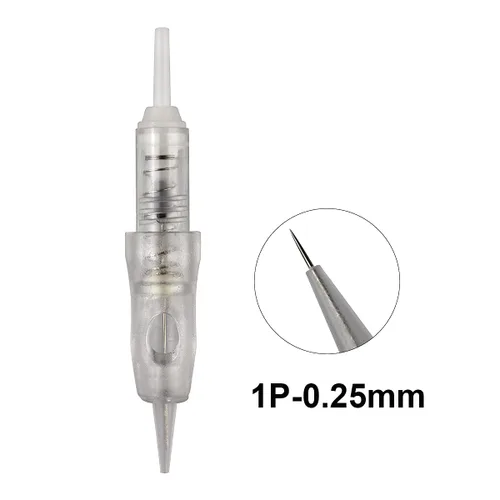 Miniatura 2 de Guapa Agujas de cartucho de maquillaje permanente, agujas desechables para tatuaje, 1P 3P, se adapta a la máquina de maquillaje permanente