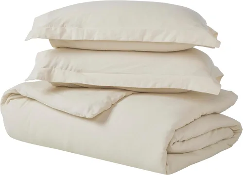 Miniatura 12 de Superior Juego de sábanas de mezcla de lino y algodón, sábanas para decoración del hogar, ropa de cama sólida moderna que incluye 1 sábana bajera