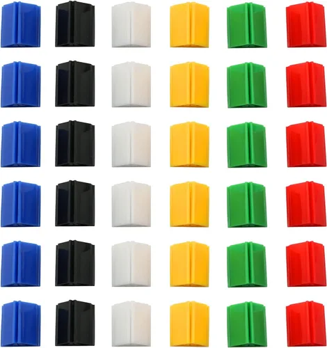 TAODAN 36 soportes de plástico para tarjetas de juego, etiquetas de tablero de juegos, estantes de tarjetas de juego, soporte de juegos de mesa para