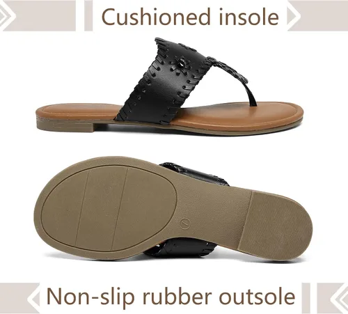 Miniatura 5 de katliu Sandalias planas para mujer, sandalias elegantes