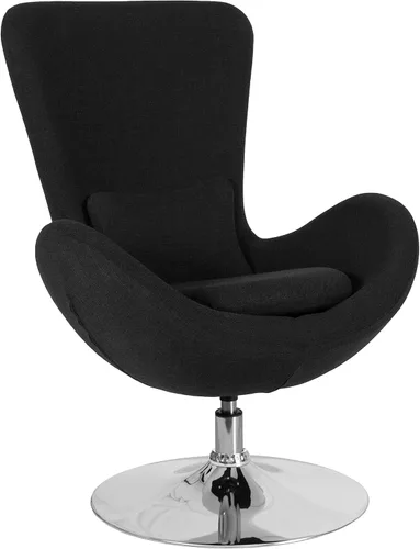 Miniatura 26 de Flash Furniture Egg Series Grey LeatherSoft Silla de recepción lateral Gris Leathersoft