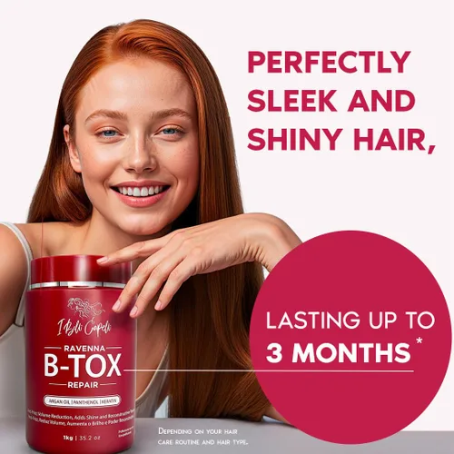Miniatura 5 de I Belli Capelli Ravenna Repair B-tox Tratamiento para el cabello - Cirugía capilar para el cabello, sin formaldehídos, de larga duración, Reparación