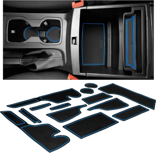 Miniatura 6 de CupHolderHero Compatible con Ford Ranger Accesorios 2019-2023 Juego de 13 piezas de insertos para portavasos de interior premium personalizados