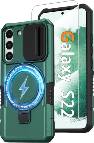 Miniatura 19 de Funda magnética para Samsung Galaxy Note 20 Ultra con soporte de anillo [con protector de pantalla] [Compatible con carga inalámbrica MagSafe] Funda