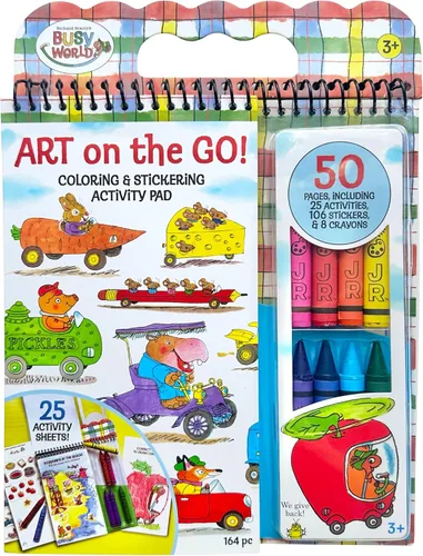 Miniatura 10 de Bright Stripes Art on The Go Collage Fun Jungle Theme Travel Kit para niños a partir de 3 años Actividad sin desorden con crayones y calcomanías