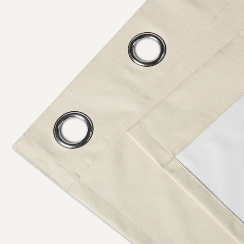 Miniatura 4 de Amazon Basics Cortinas 100% opacas con ojales, 2 paneles, 52 x 84 pulgadas, beige