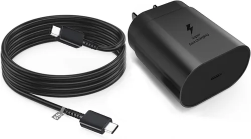 Cargador de pared de 25 W, adaptador de corriente USB tipo C para Samsung Galaxy A16 5G A15 5G A14 5G A35 A54 A25 A56 A26 A55 A03s compatible con