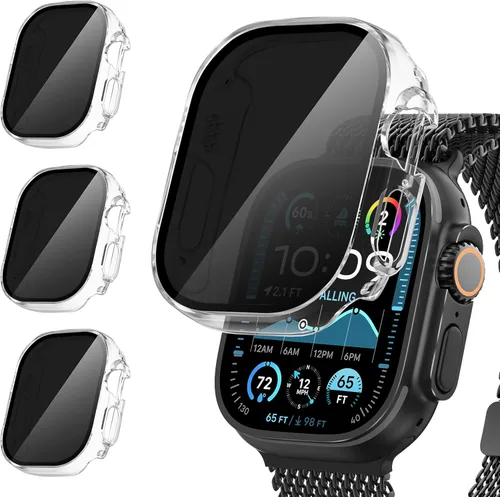 Miniatura 15 de Suoman Paquete de 3 fundas protectoras de pantalla de privacidad para Apple Watch de 1.575 pulgadas (1.575 pulgadas), antiespías, ultrafina