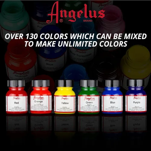 Miniatura 214 de Angelus - Pintura acrílica para cuero, 1 onza, color rosa (Shell Pink)