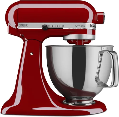 Miniatura 14 de KitchenAid Artisan Series KSM150PS, mezclador de pie con cabezal inclinable de 5 cuartos de galón con escudo de vertido KSM150PS, pistacho
